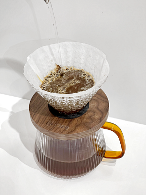 Набор воронка с подставкой RISE стекло